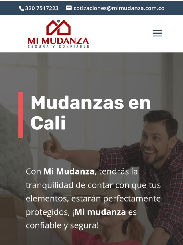 Diseño de Página Web
mimudanza.com.co